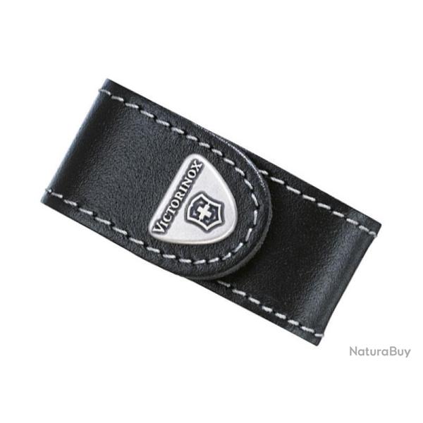 ETUI VICTORINOX CUIR NOIR POUR MINICHAMP