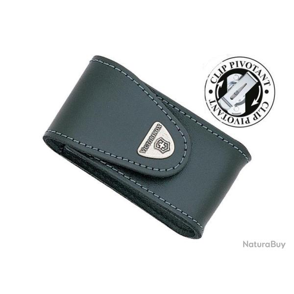 ETUI VICTORINOX 15 A 23 PIECES CUIR NOIR CLIP PIVOTANT