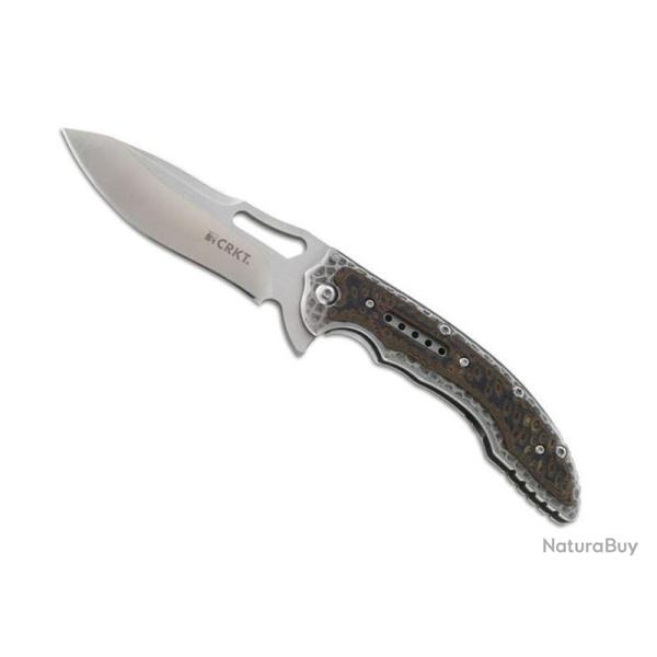 COUTEAU CRKT FOSSIL COMPACT BRUN