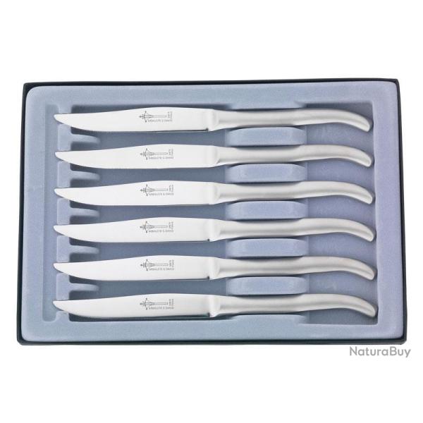 COF.6 TABLE G.DAVID MONOBLOC INOX 23CM MICRODENTES