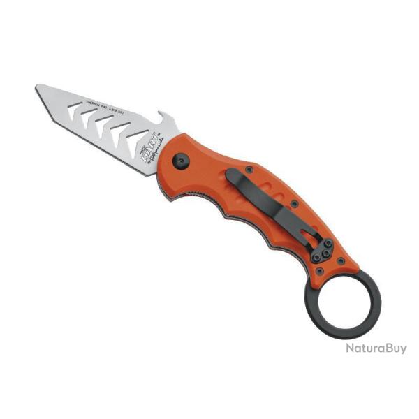 COUTEAU FOX MILITARY KARAMBIT TRAINING THE DART ORANGE