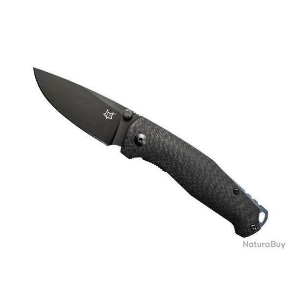 COUTEAU FOX TUR FIBRE DE CARBONE LAME NOIRE