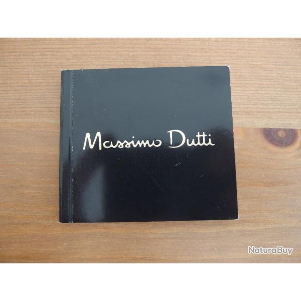 Livret montre Massimo Dutti instruction et entretien neuf