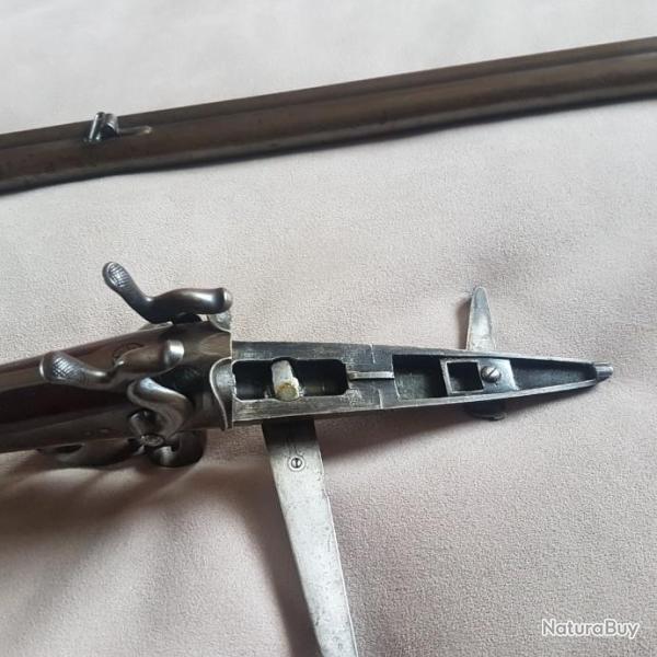 fusil  a broche en calibre 16 sign� coulet flos  besancon