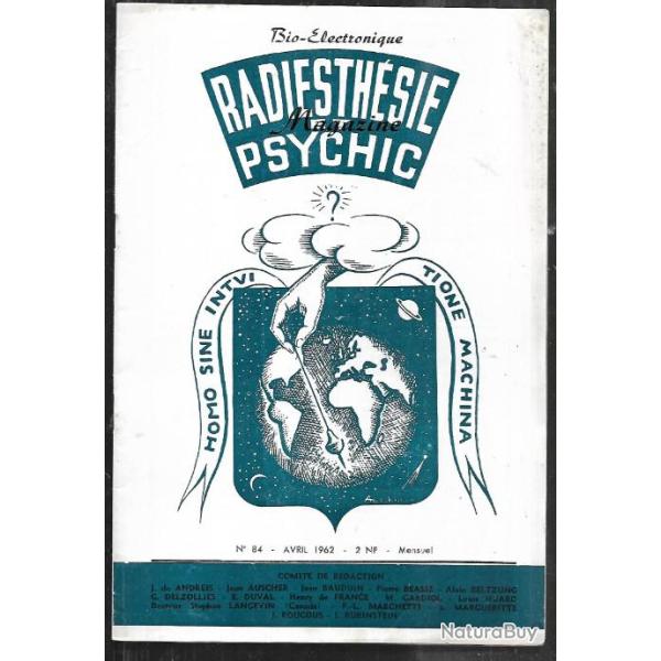 radiesth�sie et psychic magazine n�84 avril 1962