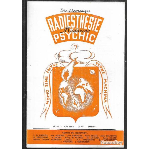 radiesth�sie et psychic magazine n�85 mai 1962