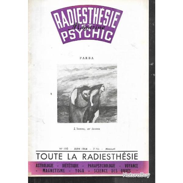 radiesth�sie et psychic magazine n�110 juin 1964 , magn�tisme, science des ondes, parapsychologie