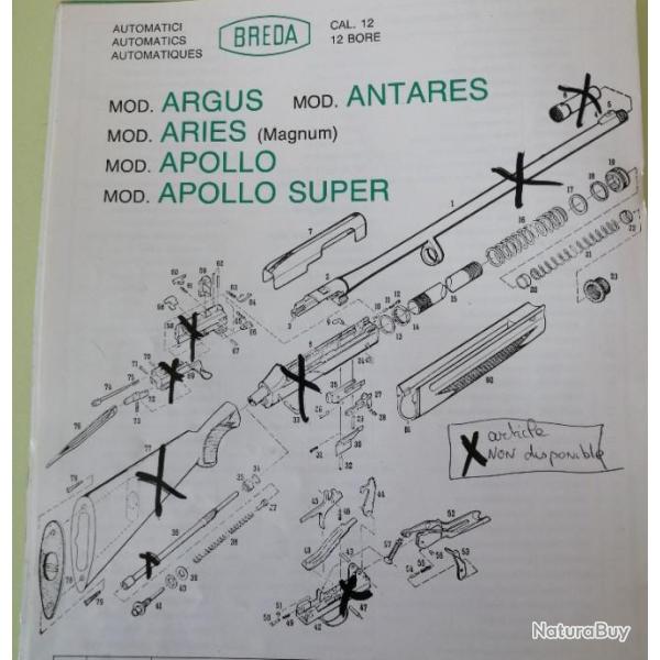 pieces BREDA  argus et divers