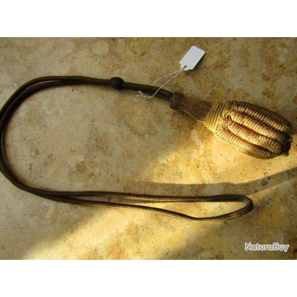 dragonne sabre �p�e officier cannetille dor�e artillerie  infanterie g�nie marine l�gion III V� r�p