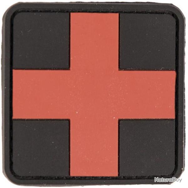 Patch PVC premier secours croix rouge 5.5 x 5.5cm