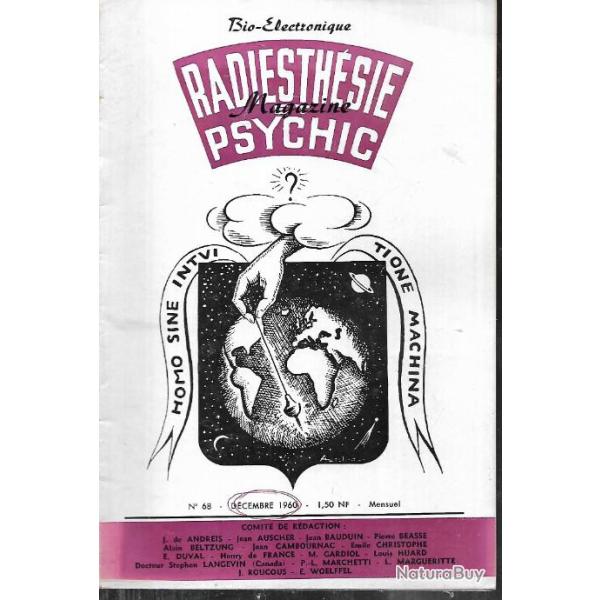 radiesth�sie et psychic magazine n�68 d�cembre 1960