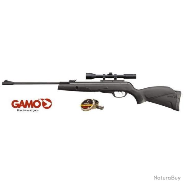 Carabine GAMO Black Shadow Combo Cal.4.5 mm + lunette 4x32 + 250 plombs