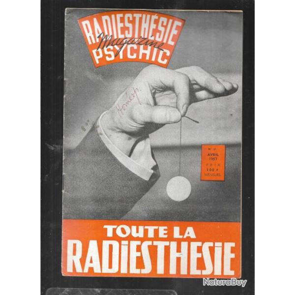 radiesth�sie et psychic magazine n�31 avril 1957 , magn�tisme, science des ondes, para