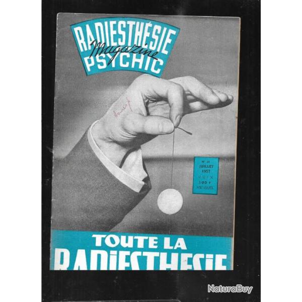 radiesth�sie et psychic magazine n�34 juillet 1957 , magn�tisme, science des ondes, para