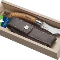 Coffret OPINEL - Lame inox N&deg;8 Champignon - manche ch&ecirc;ne