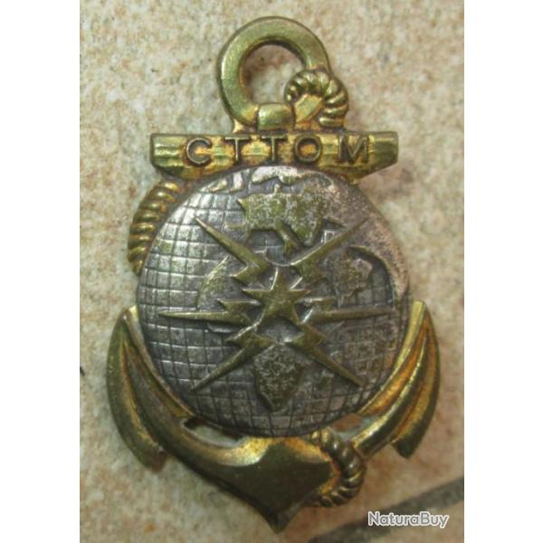 Corps T�l�graphistes Troupes d'Outre Mer, dos guilloch� argent�