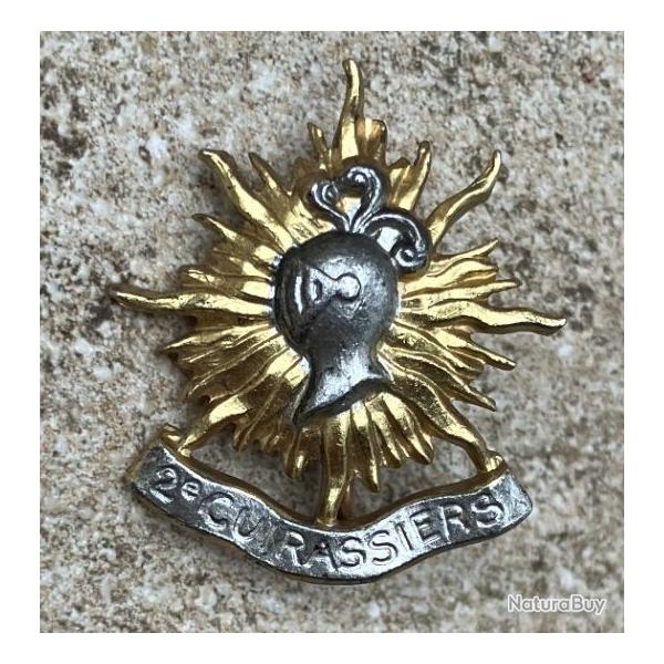 2� R�giment de Cuirassiers, heaume et devise argent�s