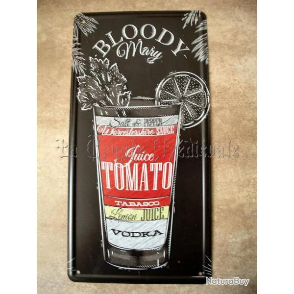 PLAQUE METAL BLOODY MARY/COCKTAIL