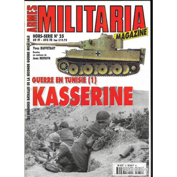 Militaria Magazine Hors s�rie 25 guerre en tunisie 1, kasserine , �puis� �diteur