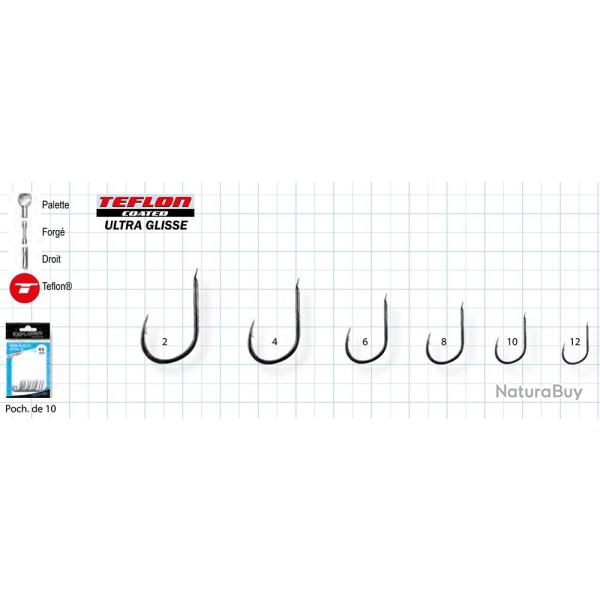ISEAMA HOOK - TEFLON - Hame�on rond � palette EXPLORER TACKLE 4