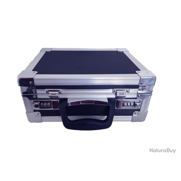 MALLETTE DE TRANSPORT CARTOUCHE ALU 28X22X10