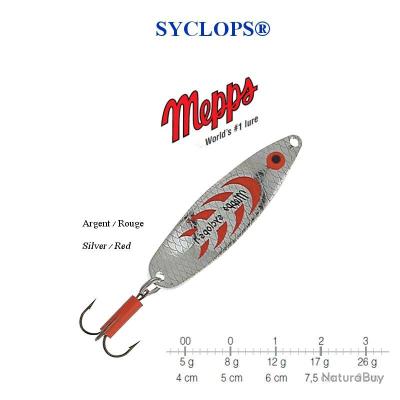 Lot De 8 Cuillers Mepps Syclops Taille 2 – 17g, Parfaites Pour Le Brochet !