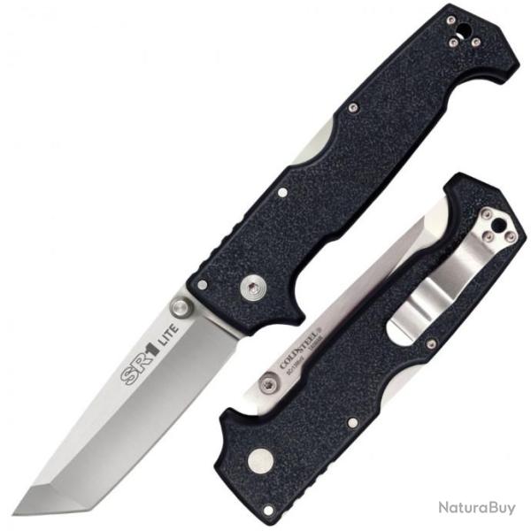 Couteau Cold Steel SR1 Lite Tanto Lame Acier 8Cr13MoV Manche Griv-Ex Lockback Clip CS62K1A