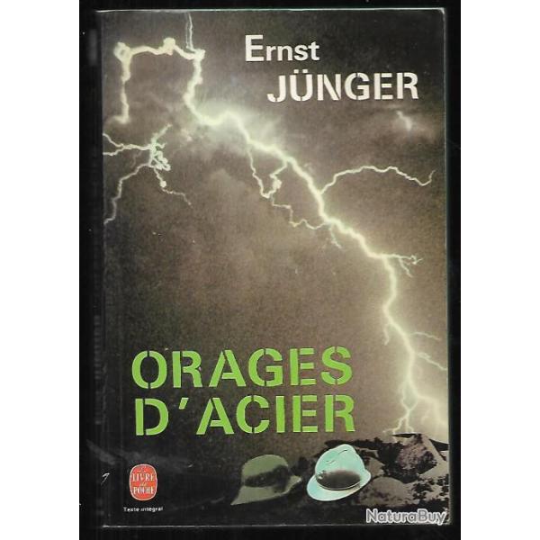 orages d'acier souvenirs du front de france .d'ernst junger.guerre 1914-1918 + krieg ludwig renn