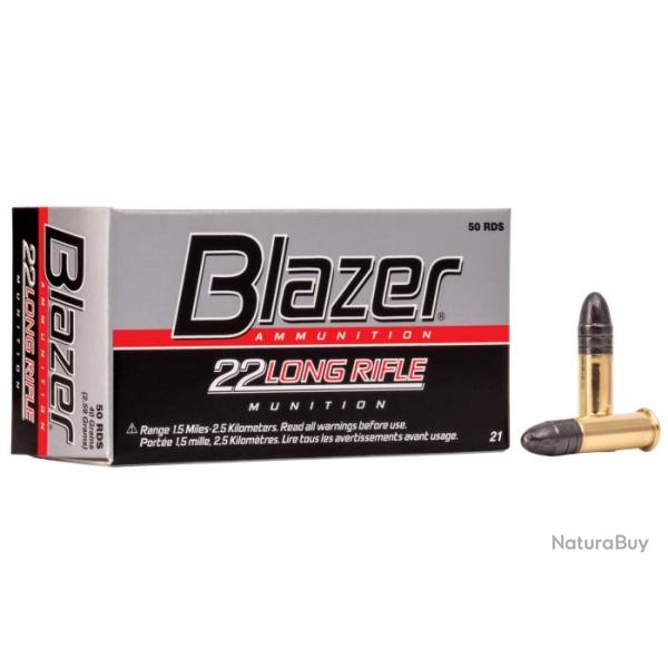MUNITIONS CCI BLAZER CALIBRE 22LR 40gr - 2.6g x50