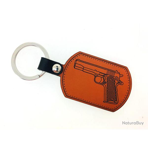 Porte-cl�s Colt 1911 45 acp cuir