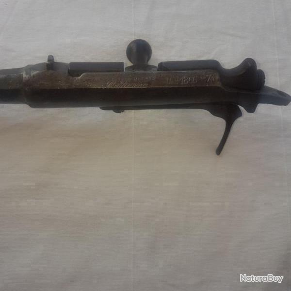 ensemble canon culasse fusil gras 1886_74 en calibre 24