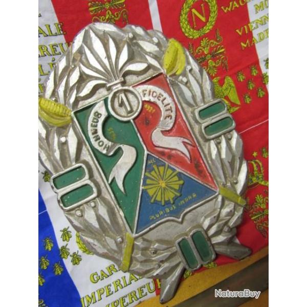 grand insigne 1� r�giment �tranger cavalerie 1� REC faience produit bless� L�gionnaires Indochines