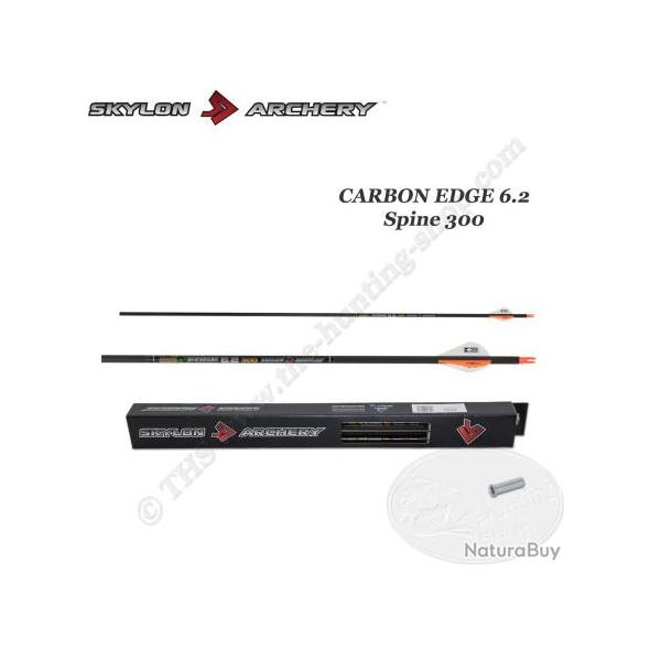 SKYLON ARCHERY 12 Flches Carbone EDGE 6.2 300 Flches coupes et inserts colls