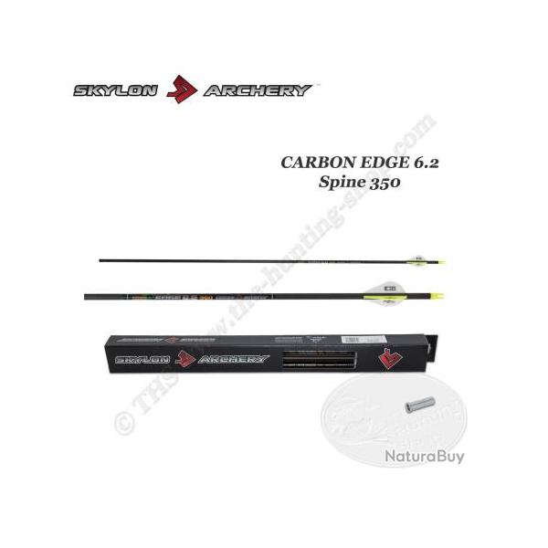 SKYLON ARCHERY 12 Flches Carbone EDGE 6.2 350 Flches coupes et inserts colls