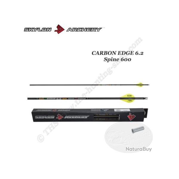 SKYLON ARCHERY 12 Flches Carbone EDGE 6.2 600 Flches coupes et inserts colls