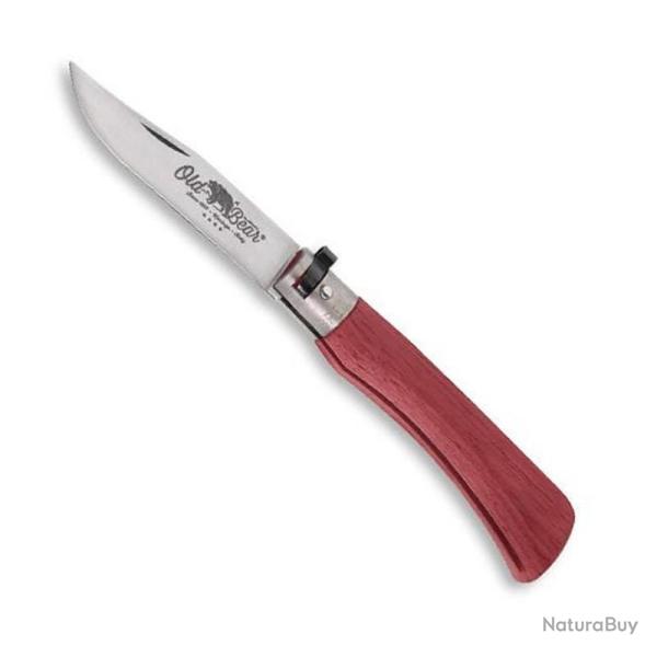 Couteau "Full Color" inox, Couleur rouge, Taille S [Old Bear]