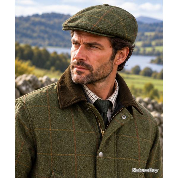 Casquette en Tweed plate Dark