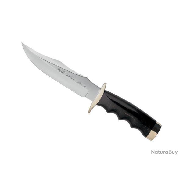 POIGNARD MUELA BUFALO MICARTA NOIR 17CM INOX