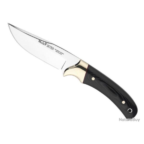 POIGNARD MUELA SETTER MICARTA NOIR 11CM INOX