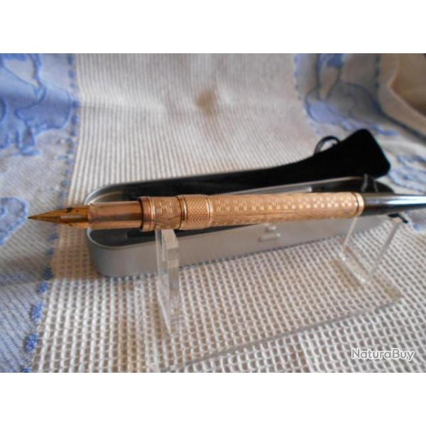 porte plume , VINTAGE retractable (RARE COLLECTION )+ENCRIER