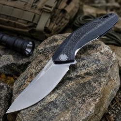 Couteau Kershaw Tumbler Lame Acier D2 Manche G10/Fibre de Carbone Framelock KS4038