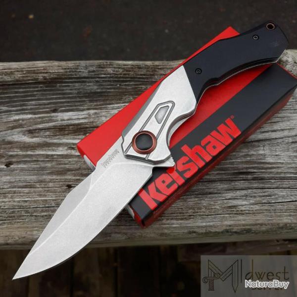 Couteau Kershaw Payout A/O Lame Acier D2 Manche G10 Framelock Clip KS2075