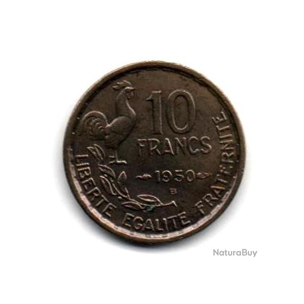 Pi�ce de Monnaie France  10 francs Guiraud 1950 Beaumont-Le-Roger
