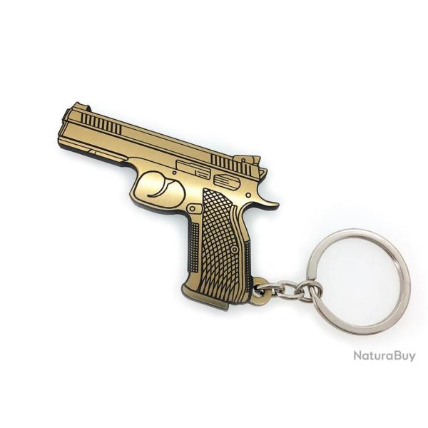 Porte-cl�s CZ 75 shadow 9mm or jaune