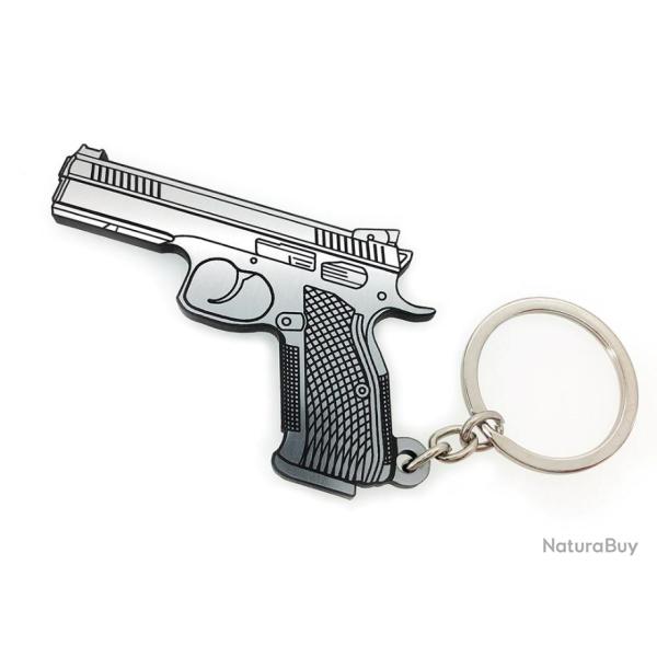 Porte-cl�s CZ 75 shadow 9mm argent