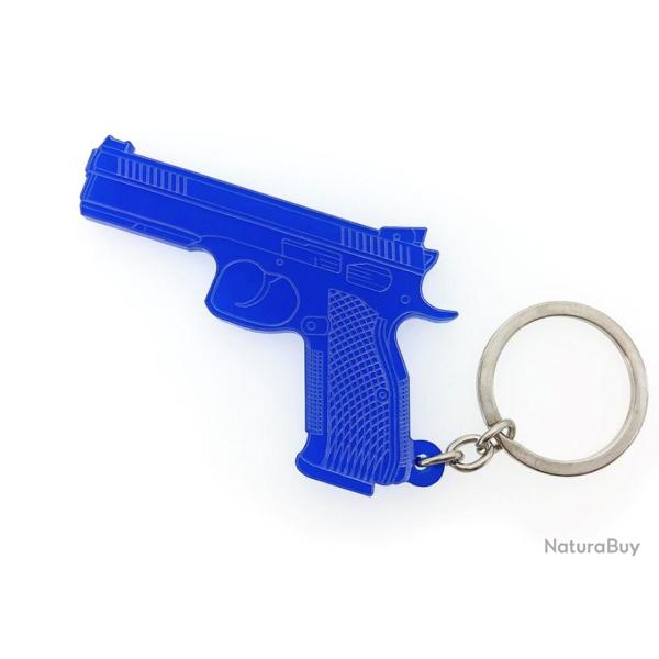 Porte-cl�s CZ 75 shadow 9mm bleu