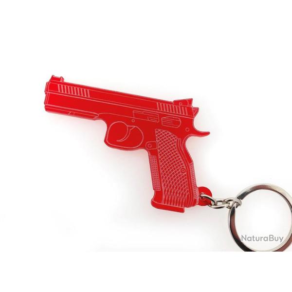 Porte-cl�s CZ 75 shadow 9mm rouge