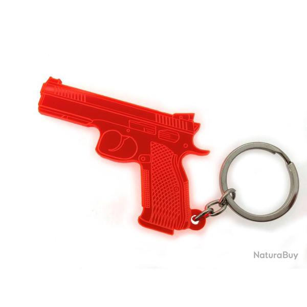 Porte-cl�s CZ 75 shadow 9mm orange fluo