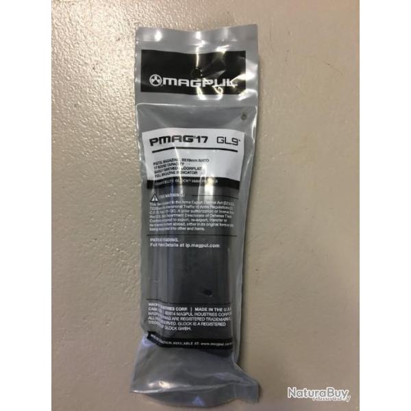 Chargeur PMAG 17 GL9 pour Glock 17/19/26