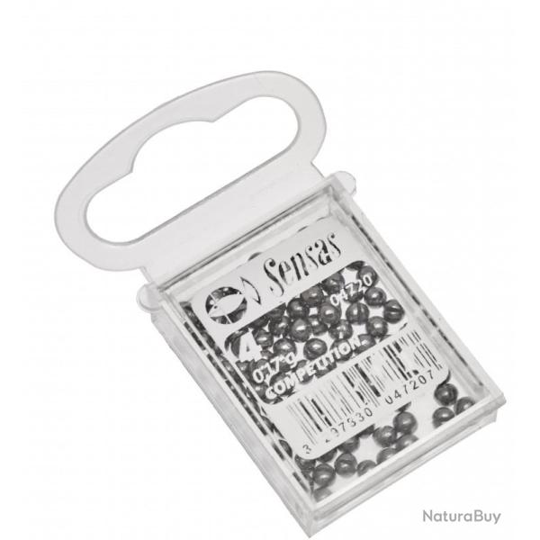 Boite Individuelle Plombs Competition Sensas n2 - 0.24gr